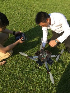 Mr. Yuan and his colleagues are running field test